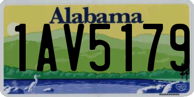 AL license plate 1AV5179