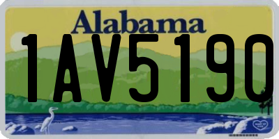 AL license plate 1AV5190