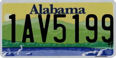 AL license plate 1AV5199
