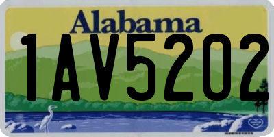 AL license plate 1AV5202