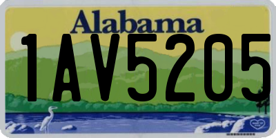 AL license plate 1AV5205