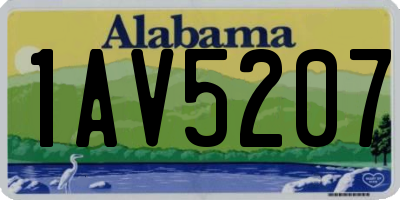 AL license plate 1AV5207