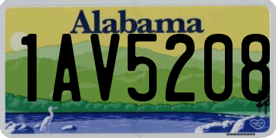 AL license plate 1AV5208