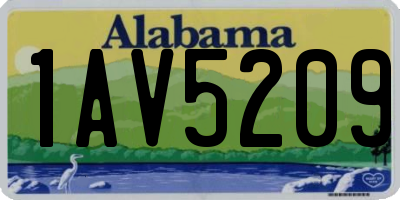 AL license plate 1AV5209