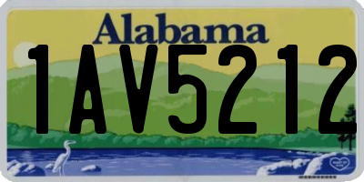 AL license plate 1AV5212