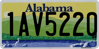 AL license plate 1AV5220