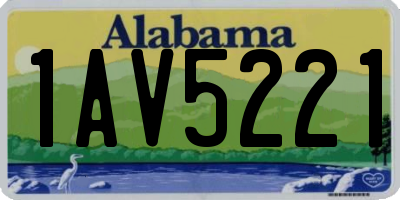 AL license plate 1AV5221