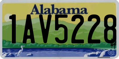 AL license plate 1AV5228