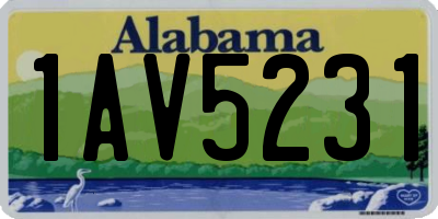 AL license plate 1AV5231