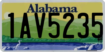 AL license plate 1AV5235