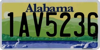 AL license plate 1AV5236