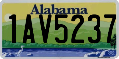 AL license plate 1AV5237