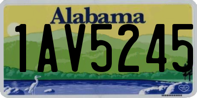AL license plate 1AV5245