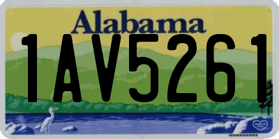 AL license plate 1AV5261