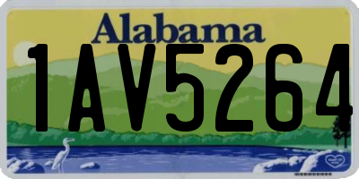 AL license plate 1AV5264