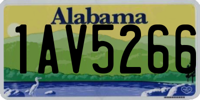 AL license plate 1AV5266