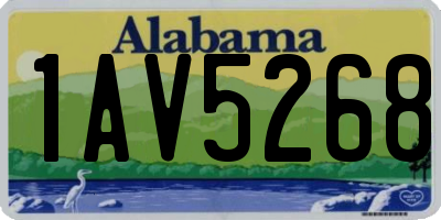 AL license plate 1AV5268