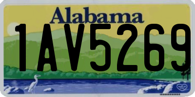AL license plate 1AV5269