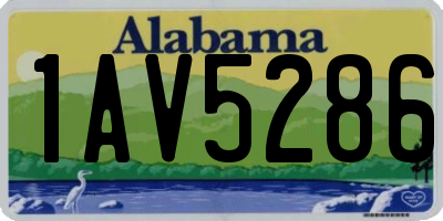AL license plate 1AV5286