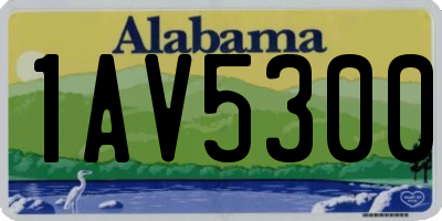 AL license plate 1AV5300