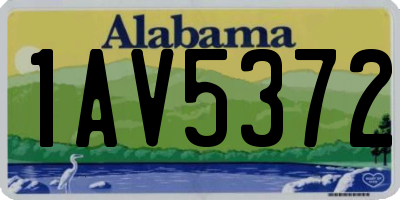 AL license plate 1AV5372