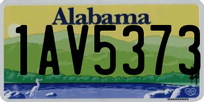 AL license plate 1AV5373