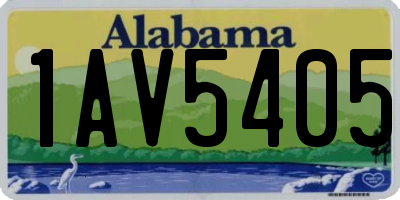 AL license plate 1AV5405