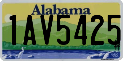AL license plate 1AV5425