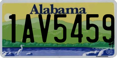 AL license plate 1AV5459