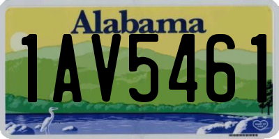 AL license plate 1AV5461