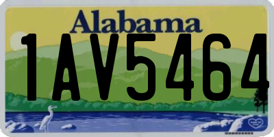 AL license plate 1AV5464