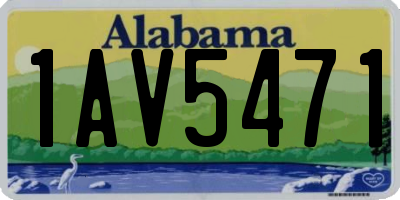 AL license plate 1AV5471