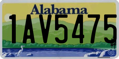 AL license plate 1AV5475