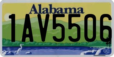 AL license plate 1AV5506
