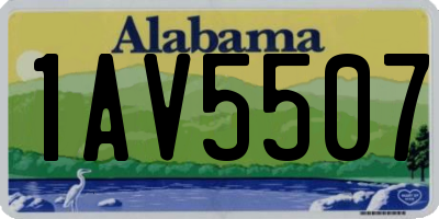 AL license plate 1AV5507