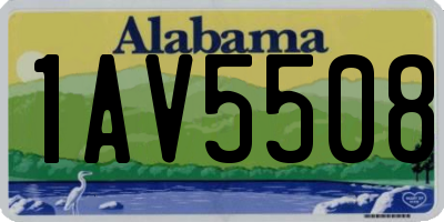 AL license plate 1AV5508