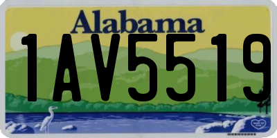 AL license plate 1AV5519