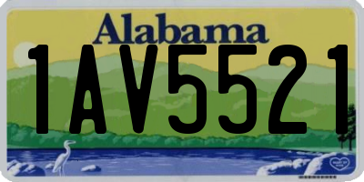 AL license plate 1AV5521