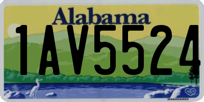 AL license plate 1AV5524