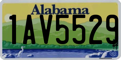 AL license plate 1AV5529
