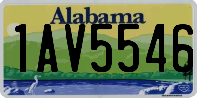 AL license plate 1AV5546