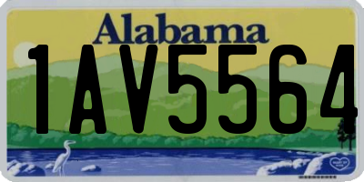 AL license plate 1AV5564
