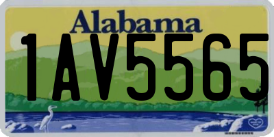 AL license plate 1AV5565