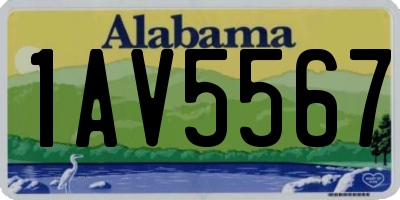 AL license plate 1AV5567