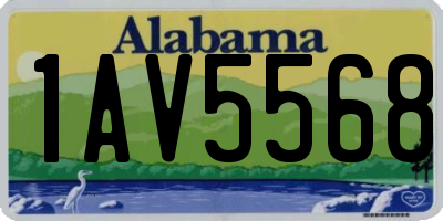 AL license plate 1AV5568