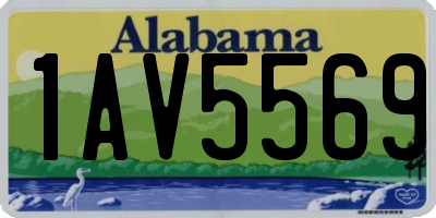 AL license plate 1AV5569