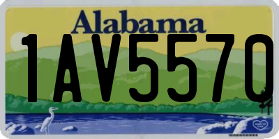 AL license plate 1AV5570