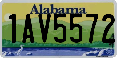 AL license plate 1AV5572