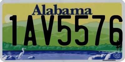 AL license plate 1AV5576