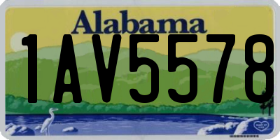 AL license plate 1AV5578